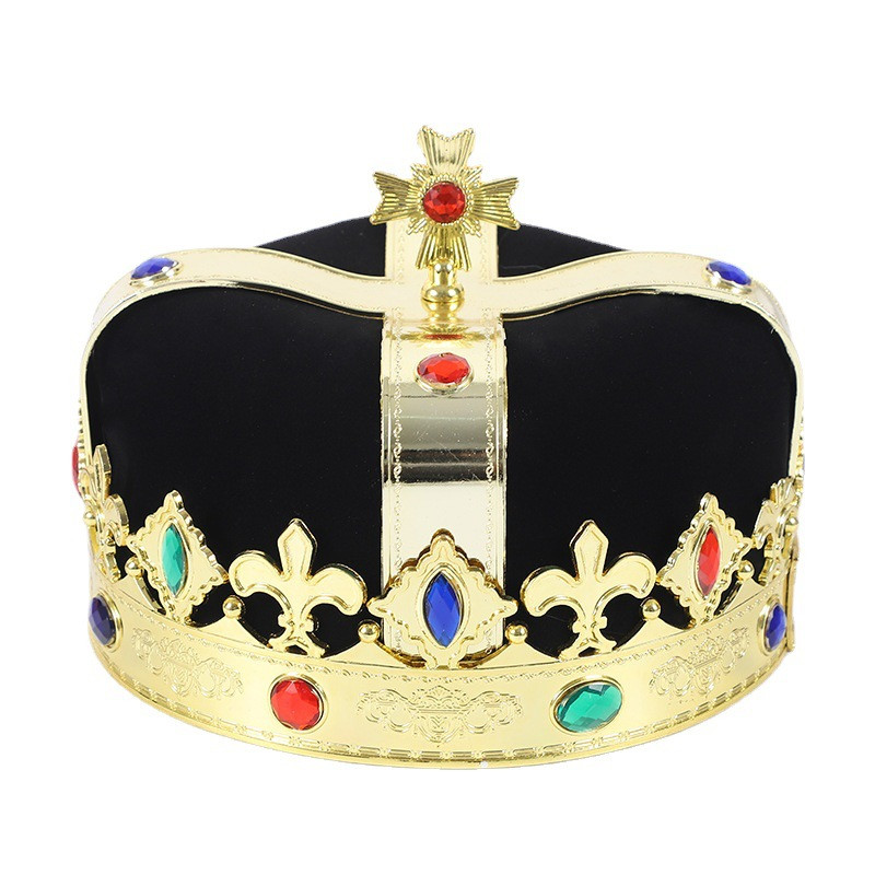 Cosplay Red King Crown Müts akrüülpuurimisega Karneval Tüdruk Printsess Sünnipäevapeo Müts Aksessuaarid Lavaetendus