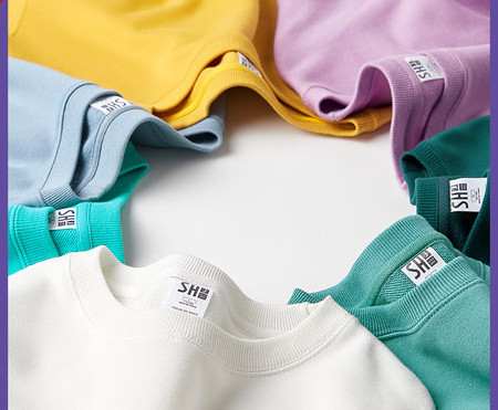 Uus mudel ühevärviline ovaalse kaelusega meeste pluus