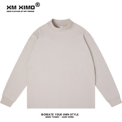 Ανδρική μονόχρωμη μπλούζα με γιακά πόλο