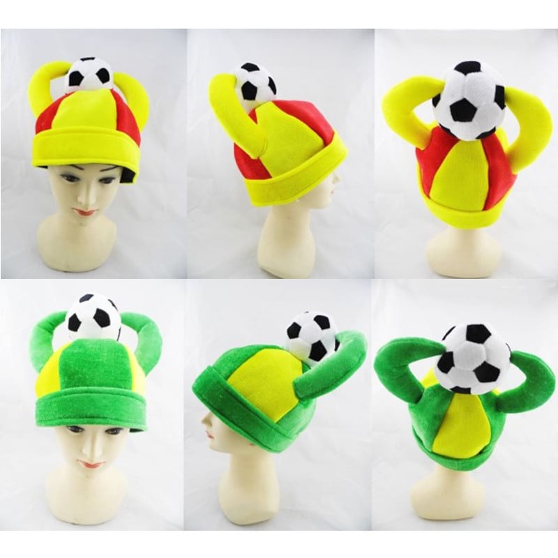 2022. aasta World Football Gmae fännid Mütsid Riigilipp Jalgpallipeo Mütsid Kostüümid Jalgpall Unisex fännid Cheerleading pidulikud tarvikud