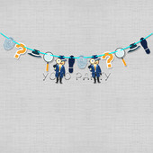 1 komplekt Paberbänneri vimpel lastele Poistele Detektiiv spiooni salaagendi peotarbed, sealhulgas lipud ja nöör