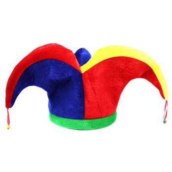 Творчески възрастни деца Шапка на клоун Карнавално парти Изпълнение Камбана с дълга опашка Триъгълна шапка Фенове Развеселителни реквизити