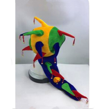 Творчески възрастни деца Шапка на клоун Карнавално парти Изпълнение Камбана с дълга опашка Триъгълна шапка Фенове Развеселителни реквизити