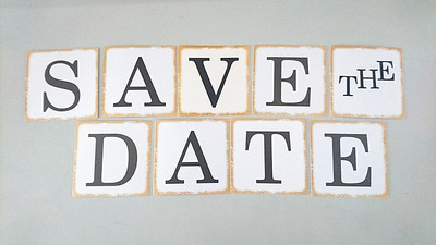 1 X Kohandatud kuupäevabänner Salvesta kuupäev Pulmafoto Rekvisiit Rippuvad pungivanikud