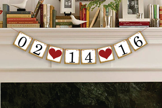 1 X Kohandatud kuupäevabänner Salvesta kuupäev Pulmafoto Rekvisiit Rippuvad pungivanikud