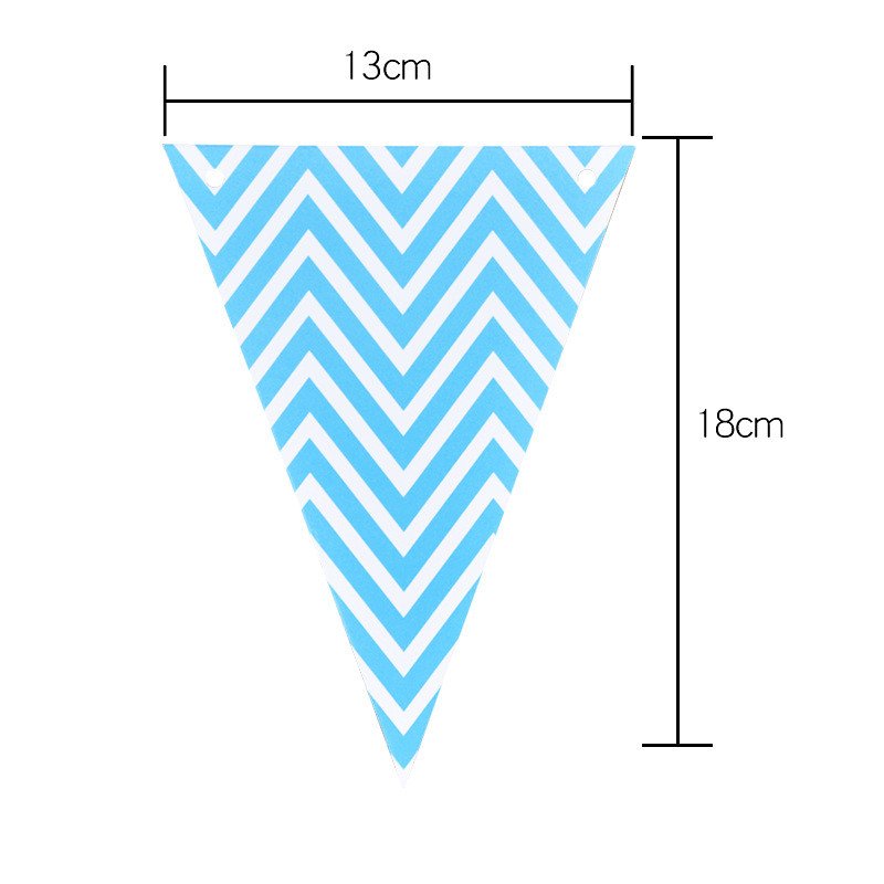 Bronzing fanion val trage steag nuntă petrecere de naștere decorare bunting atmosferă de vacanță auriu argintiu pulbere banner albastru