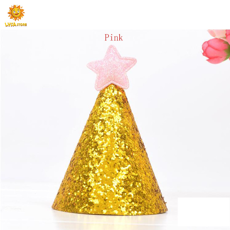 Rezistent la apă, solid, anti-extruziune, fără deformare, auriu strălucitor, pălărie de ziua de naștere, mini șapcă coreeană, bricolaj, pălărie pentru petrecere, auriu strălucitor
