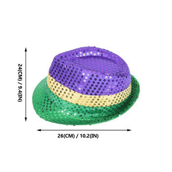 Mardi Gras Αποκριάτικα παπιγιόν Κοστούμια καπέλο για πάρτι χάντρες Κολιέ Κοστούμια Glitter Favors Day