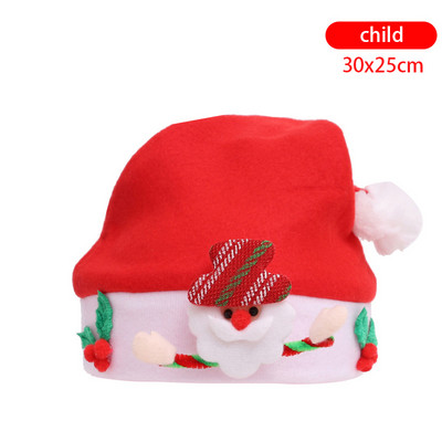 Χριστουγεννιάτικη διακόσμηση Χριστουγεννιάτικο καπέλο για ενήλικο παιδί καπέλο δώρο Χριστουγεννιάτικο καπέλο διακόσμησης πάρτι παιδικό καπέλο κινουμένων σχεδίων καπέλο ηλικιωμένου χιονάνθρωπου