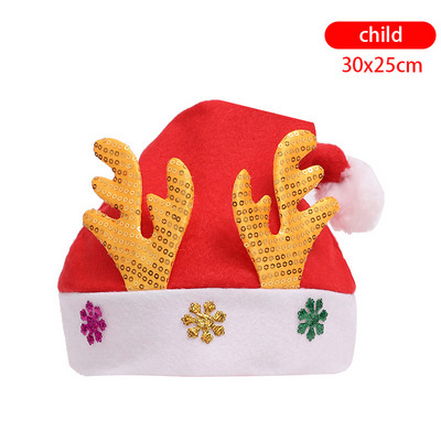 Χριστουγεννιάτικη διακόσμηση Χριστουγεννιάτικο καπέλο για ενήλικο παιδί καπέλο δώρο Χριστουγεννιάτικο καπέλο διακόσμησης πάρτι παιδικό καπέλο κινουμένων σχεδίων καπέλο ηλικιωμένου χιονάνθρωπου