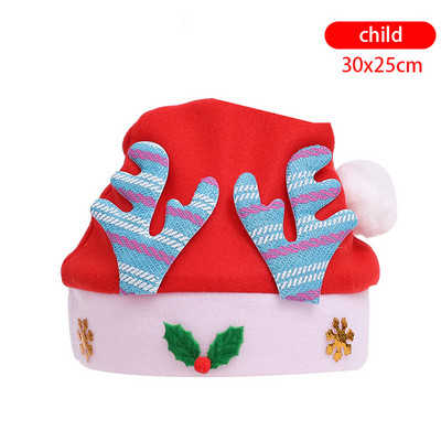 Χριστουγεννιάτικη διακόσμηση Χριστουγεννιάτικο καπέλο για ενήλικο παιδί καπέλο δώρο Χριστουγεννιάτικο καπέλο διακόσμησης πάρτι παιδικό καπέλο κινουμένων σχεδίων καπέλο ηλικιωμένου χιονάνθρωπου