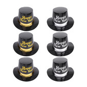 3/6 buc. Scrisoare de An Nou Fericit Pălării de hârtie Tophat Decoratiuni creative pentru toaletă Favoruri de petrecere pentru pălărie Cosplay Anul Nou 2023