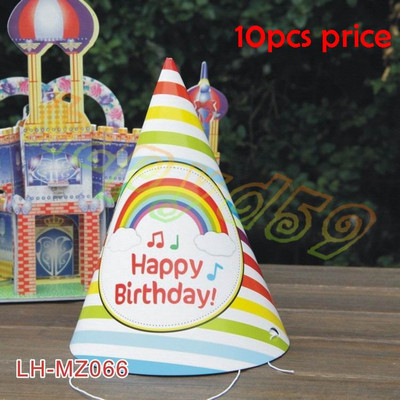 10 tk beebi laps printsessi sünnipäevamüts chlid 1. kaunistus paberkork multikas muster festivali kroon sünnipäevamüts 16 cm