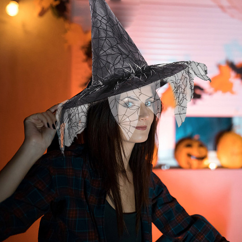 Pălărie Vrăjitoare Decoratiuni Halloween Pălărie Vrăjitor Halloween Accesorii Costume Accesorii Vrăjitoare Pentru Copii Și Adulti Scena Cosplay