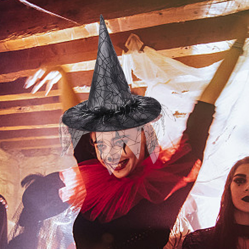Pălărie Vrăjitoare Decoratiuni Halloween Pălărie Vrăjitor Halloween Accesorii Costume Accesorii Vrăjitoare Pentru Copii Și Adulti Scena Cosplay