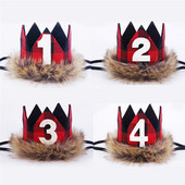 1 buc. Crăciun fericit La mulți ani, petrecere pentru copii, copil sălbatic, 1 2 3 ani, coroană, bentiță, pălărie, ziua de naștere, baby shower, prima zi de naștere