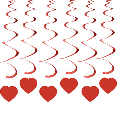 Ziua Îndrăgostiților Îndrăgostiți Inimă Ghirlande în spirală Banner Ziua Îndrăgostiților Fericiți Decor pentru acasă Camere de nuntă Banner Mireasa To Be Favor