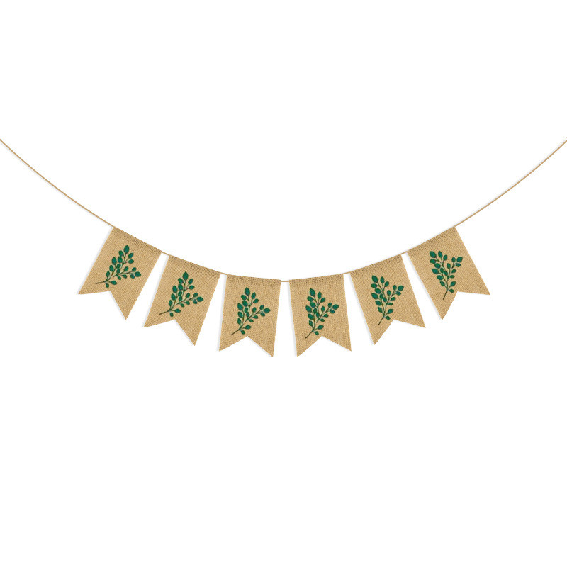 Greenery Olive Oh Baby Burlap Banner Ghirlanda pentru gradina rustica Ferma Baby Shower Neutru de gen Articole pentru decorare pentru petreceri