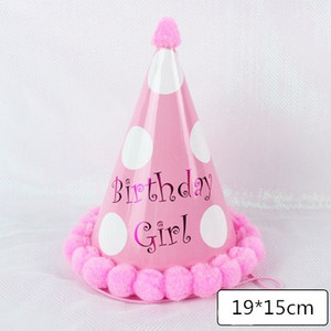 Pălărie pentru petrecere de aniversare pentru copii 10 buc/lot Pălărie cu vârf curcubeu 19*15cm