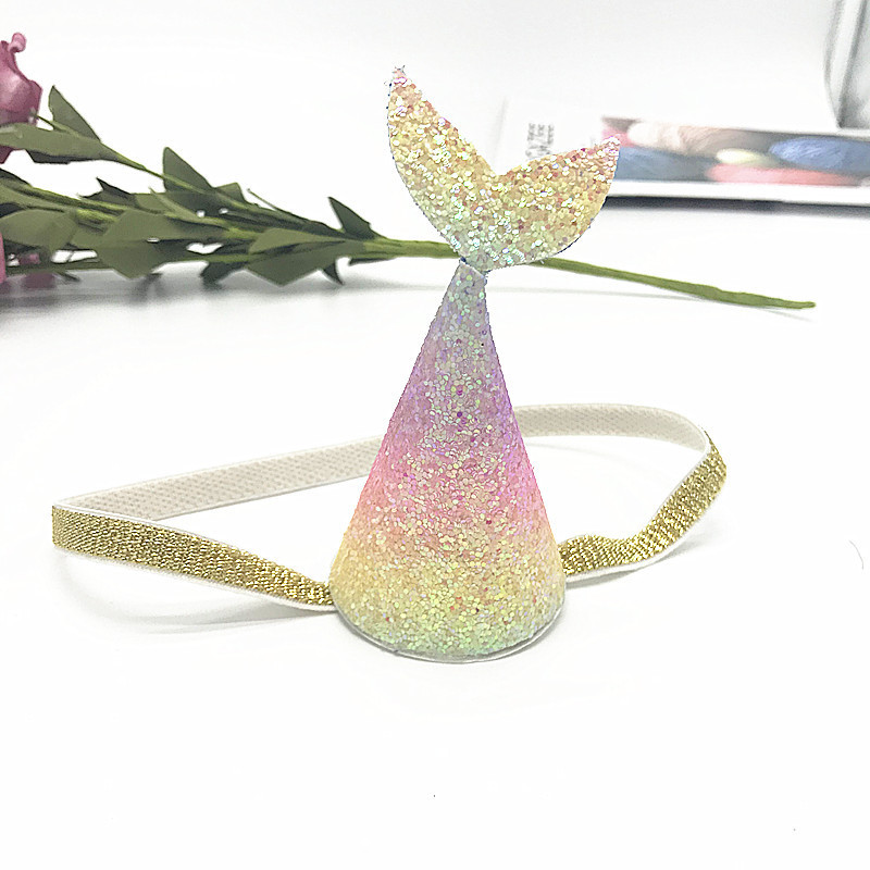 Παιδική ουρά ψαριού με παγιέτα, κοριτσίστικη κοριτσίστικη κεφαλή Αξεσουάρ μαλλιών για πάρτι γενεθλίων