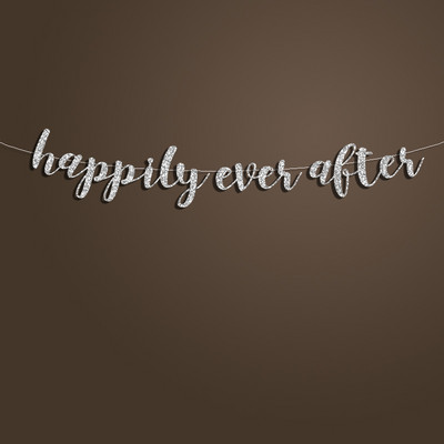 Banner Happily Ever After, fundal pentru semne de decorare pentru copii prințesă pentru fetiță, decorațiuni pentru petreceri cu basme pentru copii