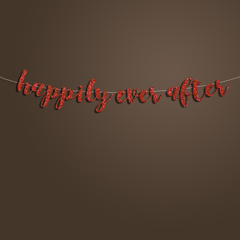 Banner Happily Ever After, fundal pentru semne de decorare pentru copii prințesă pentru fetiță, decorațiuni pentru petreceri cu basme pentru copii
