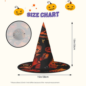 Trick or Treat 4 Halloween Hat Funny Witch Up Halloween Cap