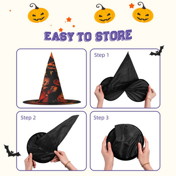 Trick Or Treat 4 Шапка за Хелоуин Смешно обличане на вещица Шапка за Хелоуин