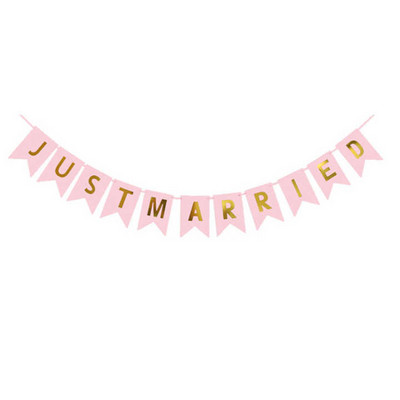 Just Married White Banner Ρουστίκ Γιρλάντα Διακόσμηση Τραπεζιού Γάμου Vintage Εκδηλώσεις Προμήθειες Mrs Car Decor