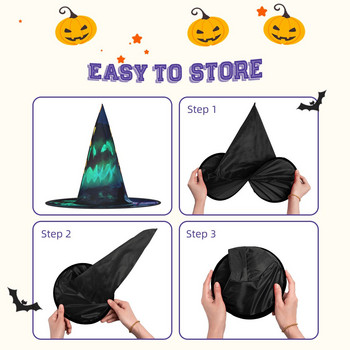 Happy Halloween 55 Halloween Hat Scary Snow Pumpkin Carriage Christmas Hats