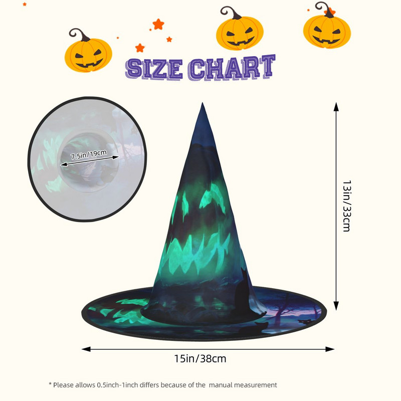 Halloween Fericit 55 Pălărie de Halloween Înfricoșător Zăpadă Dovleac Cărucior Pălării de Crăciun