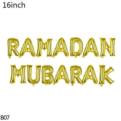 Kuldne Eid Mubaraki bänner Seinale riputatav Ramadan Kareem Paberist vanik EID lipufestival Bunting islami moslemi Mubaraki kaunistus