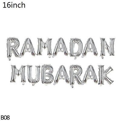 Kuldne Eid Mubaraki bänner Seinale riputatav Ramadan Kareem Paberist vanik EID lipufestival Bunting islami moslemi Mubaraki kaunistus