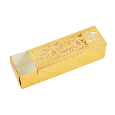 Kuldne Eid Mubaraki bänner Seinale riputatav Ramadan Kareem Paberist vanik EID lipufestival Bunting islami moslemi Mubaraki kaunistus