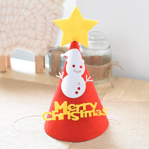 Τσόχα ύφασμα κινούμενα σχέδια Άγιος Βασίλης Χιονάνθρωπος Χριστουγεννιάτικο Καπέλο Παιδικό Καπέλο Καπέλο Ενηλίκων Χριστουγεννιάτικη διακόσμηση Πρωτοχρονιάς Διακόσμηση πάρτι