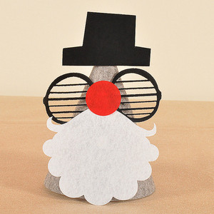 Τσόχα ύφασμα κινούμενα σχέδια Άγιος Βασίλης Χιονάνθρωπος Χριστουγεννιάτικο Καπέλο Παιδικό Καπέλο Καπέλο Ενηλίκων Χριστουγεννιάτικη διακόσμηση Πρωτοχρονιάς Διακόσμηση πάρτι