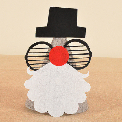 Τσόχα ύφασμα κινούμενα σχέδια Άγιος Βασίλης Χιονάνθρωπος Χριστουγεννιάτικο Καπέλο Παιδικό Καπέλο Καπέλο Ενηλίκων Χριστουγεννιάτικη διακόσμηση Πρωτοχρονιάς Διακόσμηση πάρτι