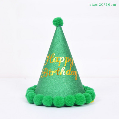 Pălărie de aniversare cu minge de pluș 5 stiluri de culoare Decor de petrecere de 1-a aniversare Tema de ziua de naștere Accesorii pentru petreceri decor Baby Shower