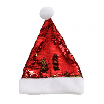 Еластични, прекрасни парти принадлежности, коледни шапки с пайети, издръжлива шапка на Дядо Коледа, устойчива на износване за семейството