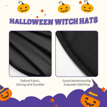 Halloween Witch 3 Halloween Hat Scary Coupkin Carriage Case Holiday