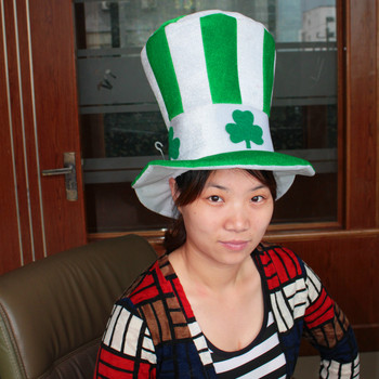 Προμήθειες εορταστικών πάρτι Ιρλανδικά καπέλα για φεστιβάλ τριφύλλι Lucky Show Supplies Κορυφαία καπέλα Καπό για γυναίκες Σχεδιαστής προσαρμοσμένο καπό