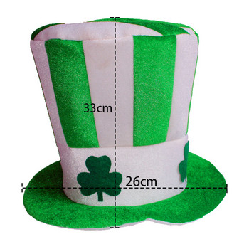 Προμήθειες εορταστικών πάρτι Ιρλανδικά καπέλα για φεστιβάλ τριφύλλι Lucky Show Supplies Κορυφαία καπέλα Καπό για γυναίκες Σχεδιαστής προσαρμοσμένο καπό
