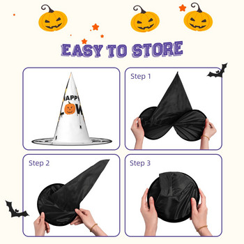 Happy Halloween Pattern 70 Halloween Hat Cartoon Snow Role Play Καπέλο διακοπών