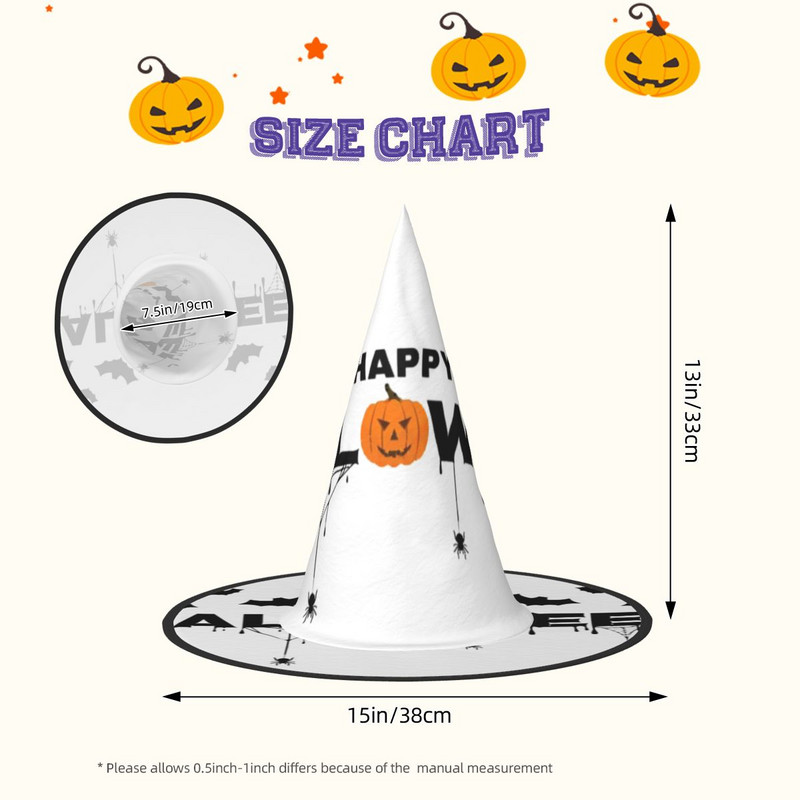 Model de Halloween Fericit 70 Pălărie de Halloween Desene animat Joc de rol Pălărie de vacanță