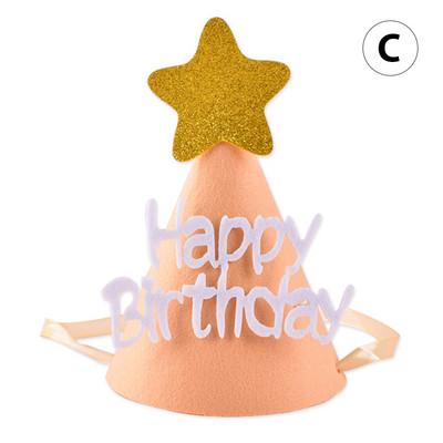 ins Παιδικό κίτρινο λουλούδι καπέλο γενεθλίων Little Daisy Party Καπέλο Baby Shower Καπέλα Λευκό Χρόνια Πολλά Smile Headband