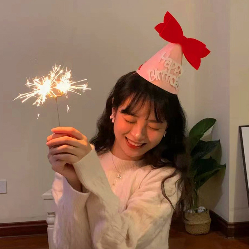 ins Παιδικό κίτρινο λουλούδι καπέλο γενεθλίων Little Daisy Party Καπέλο Baby Shower Καπέλα Λευκό Χρόνια Πολλά Smile Headband