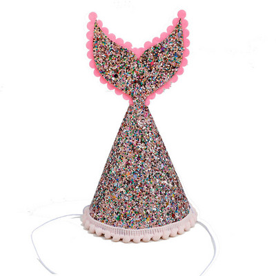 1 tk Baby Shower sädelev sünnipäevamüts Peapael Roosa sinine Teema Merineitsi peakatted Juuksepael Ristimise sünnipäevakingitus