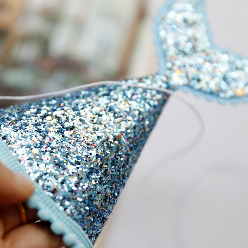 1 tk Baby Shower sädelev sünnipäevamüts Peapael Roosa sinine Teema Merineitsi peakatted Juuksepael Ristimise sünnipäevakingitus