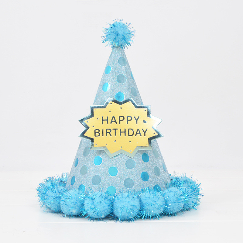 Palju õnne sünnipäevaks Pom Müts Lastele Täiskasvanute sünnipäevakleit Pom Parti One 1. Happy Birthday Party Decor Lapsed Poisid Tüdrukud Mütsivarustus