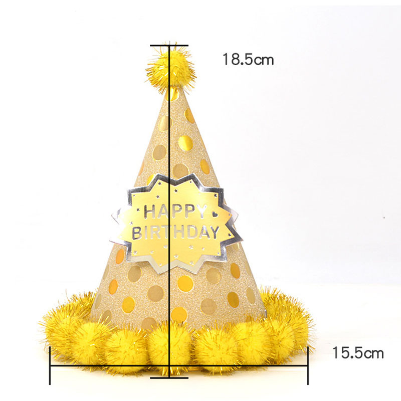 Palju õnne sünnipäevaks Pom Müts Lastele Täiskasvanute sünnipäevakleit Pom Parti One 1. Happy Birthday Party Decor Lapsed Poisid Tüdrukud Mütsivarustus
